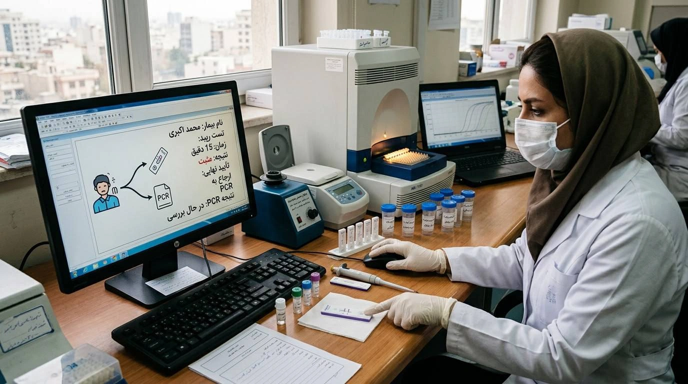 درخت تصمیم تشخیصی | تشخیص سریع دامپزشکی | بیماریهای ویروسی سگ | بیماریهای ویروسی گربه | رپید تست دامپزشکی | کیت رپید تست | CPV | پاروویروس سگ | تست CPV | CDV | دیستمپر سگ | تست CDV | FPV | پانلوکوپنی گربه | تست FPV | FIPV | پریتونیت عفونی گربهسانان | تست FIPV | الگوریتم تشخیصی دامپزشکی | علامت غالب در بیماریهای ویروسی | تشخیص افتراقی بیماریهای ویروسی سگ و گربه | PCR دامپزشکی | استاندارد طلایی تشخیص | ارجاع به PCR | تست اول در اسهال خونی سگ | تست اول در اسهال خونی گربه | علائم تنفسی سگ | ترشحات چشمی و بینی در سگ | علائم عصبی در دیستمپر | تفسیر رپید تست | منفی کاذب در رپید تست | مثبت کاذب در تست سریع | پنجره زمانی در تست تشخیصی | تمایز واکسن از ویروس وحشی | نمونهگیری رپید تست | غربالگری FIPV در پناهگاه | کدام تست را اول انجام دهیم | تشخیص افتراقی در کلینیک دامپزشکی | مدیریت بالینی بیماریهای ویروسی | طب داخلی دامهای کوچک | سلامت پت | لبتلیجنس